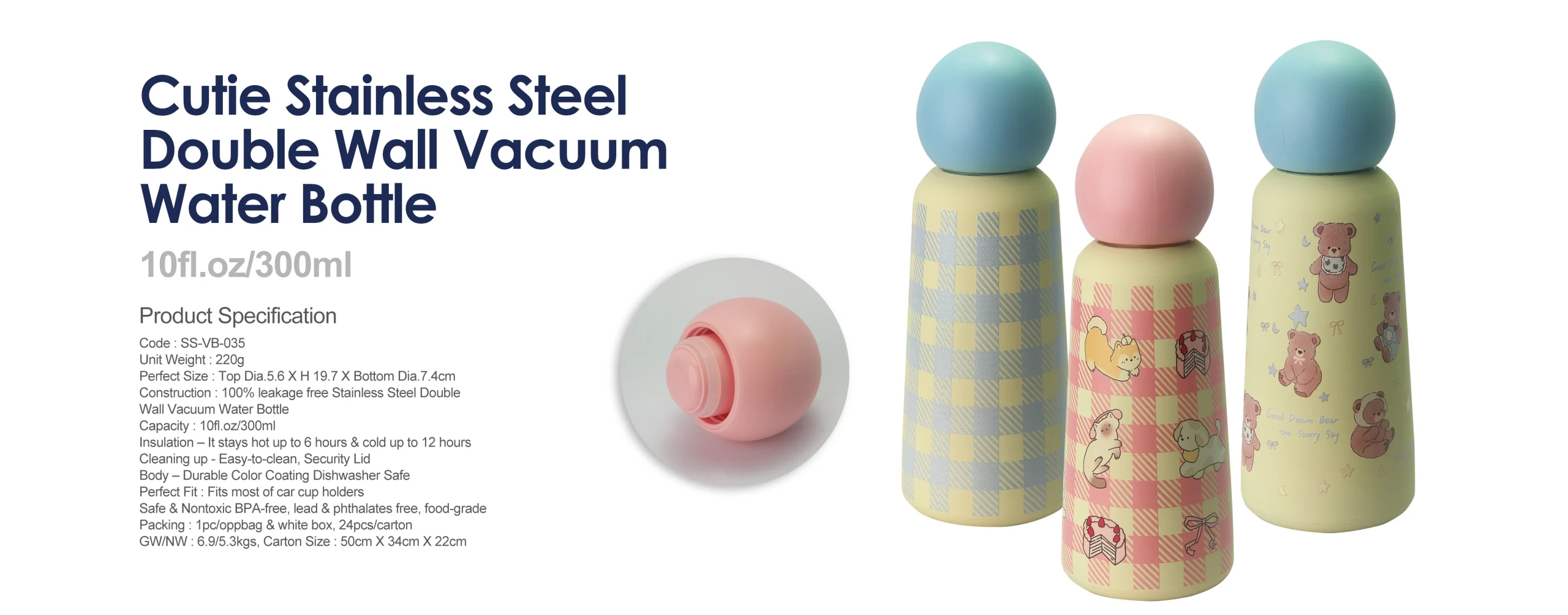 Handy Stainless Steel Double Wall Vacuum Water Bottle